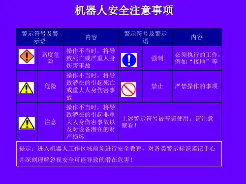机器人安全操作PPT