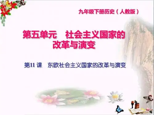 九年级历史下册全一册闯关习题课件ppt(打包19套) 人教版11