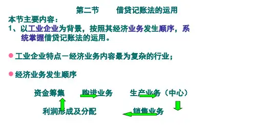 4工业企业会计核算过程