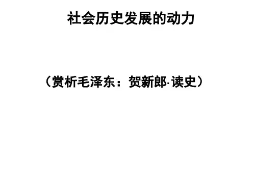马克思主义基本原理--社会发展动力