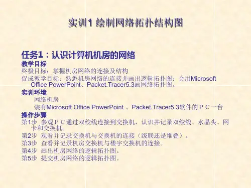 实训1 局域网拓扑图的绘制
