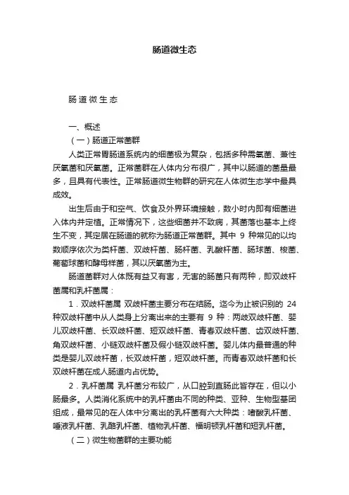 肠道微生态