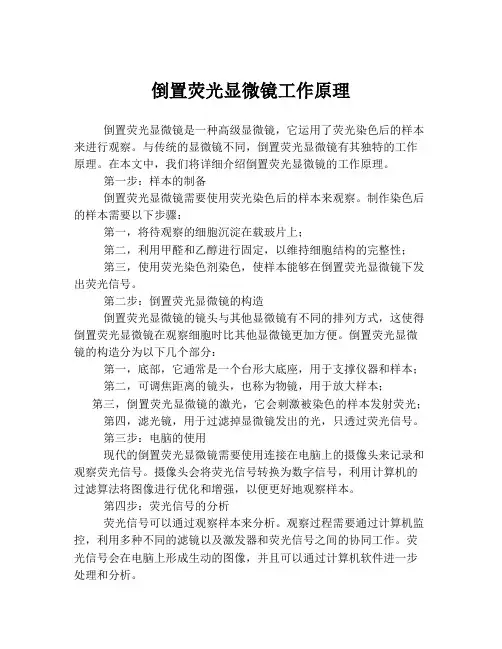 倒置荧光显微镜工作原理