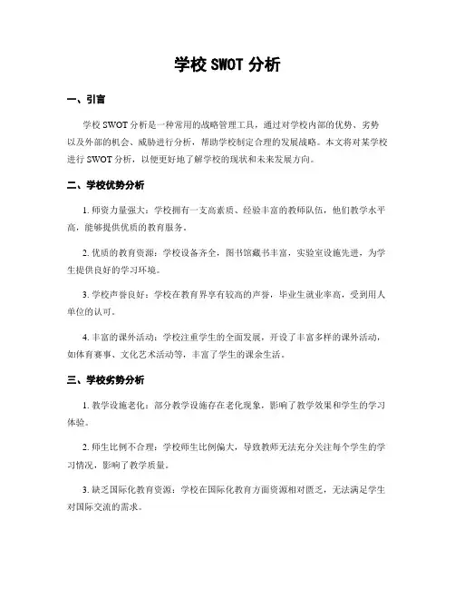 学校SWOT分析