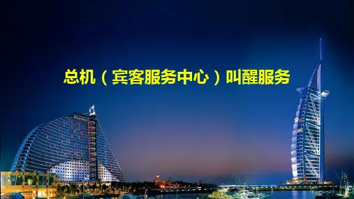 总机(宾客服务中心)叫醒服务
