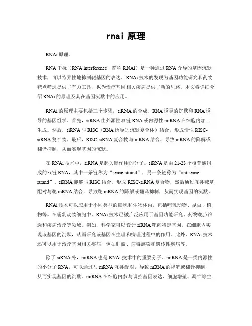 rnai原理