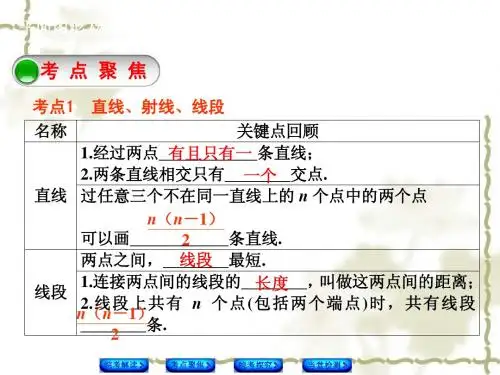 人教版中考数学专题课件：平面图形及相交线、平行线