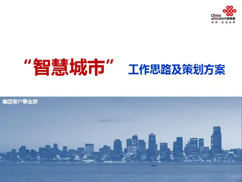 智慧城市工作思路汇报