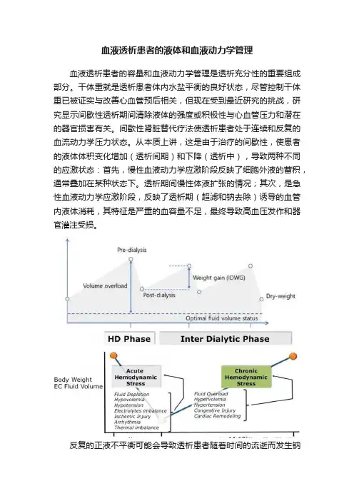 血液透析患者的液体和血液动力学管理