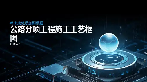 公路分项工程施工工艺框图