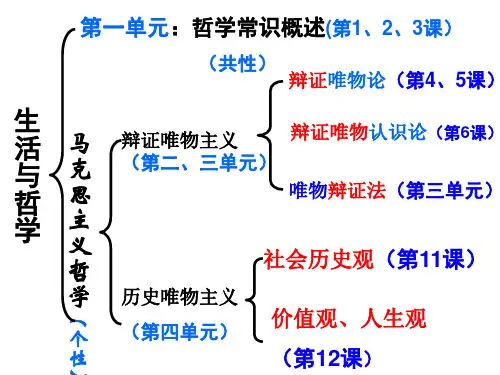 第一单元生活智慧与时代精神复习课件高考政治一轮复习人教版必修四生活与哲学