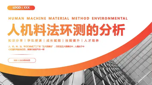 人机料法环分析PPT培训模板(最终版)35页精选全文完整版
