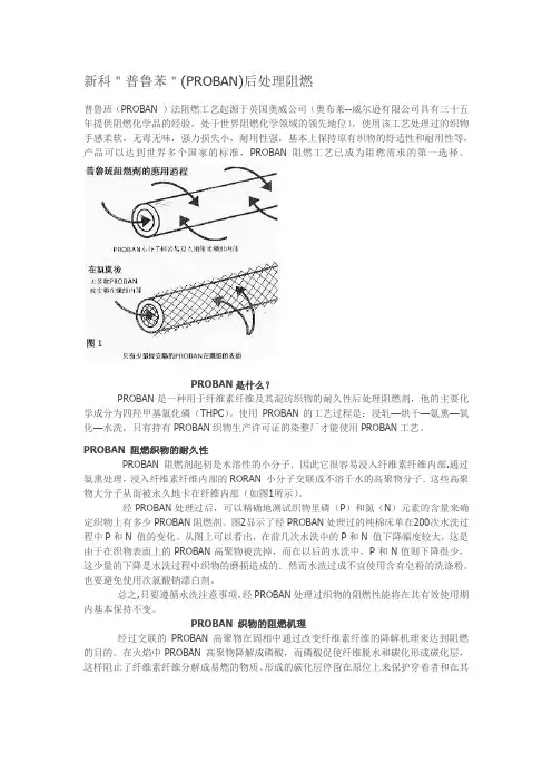 普鲁苯＂(PROBAN)后处理阻燃