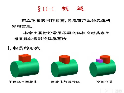 平面体与回转体 回转体与回转体