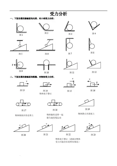 史上最全受力分析图组(含答案)
