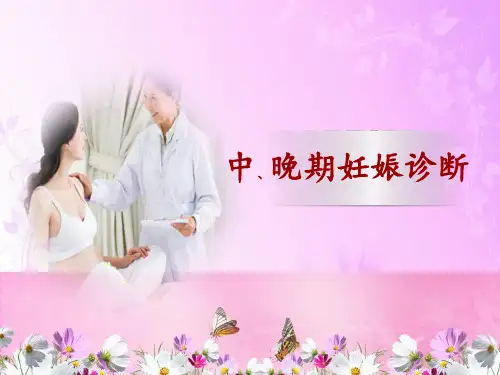 中、晚期妊娠诊断说课课件