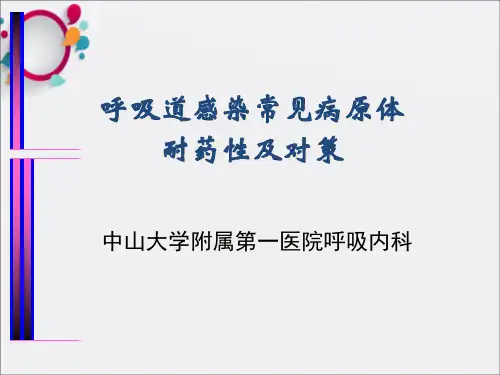 呼吸道细菌及肺炎指南ppt课件