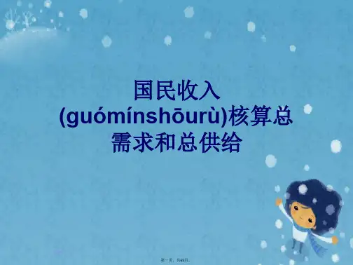 国民收入核算总需求和总供给