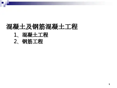 砼及钢筋砼工程大全