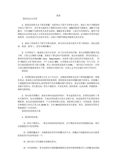 隐睾