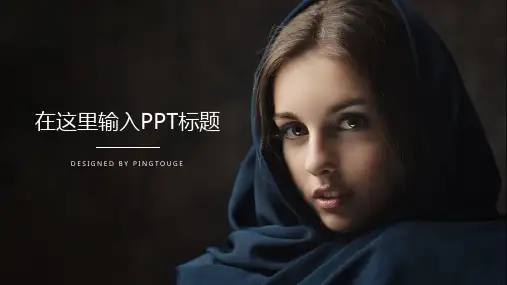 传统华丽流行时尚多线条静态竞聘ppt模板