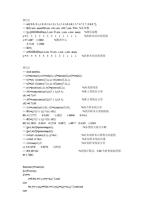 模式识别与智能计算第2章