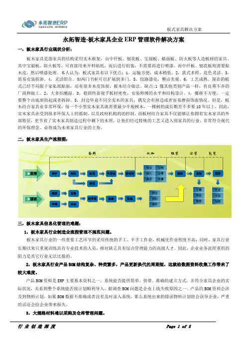 永拓智造-板木家具企业ERP管理软件解决方案
