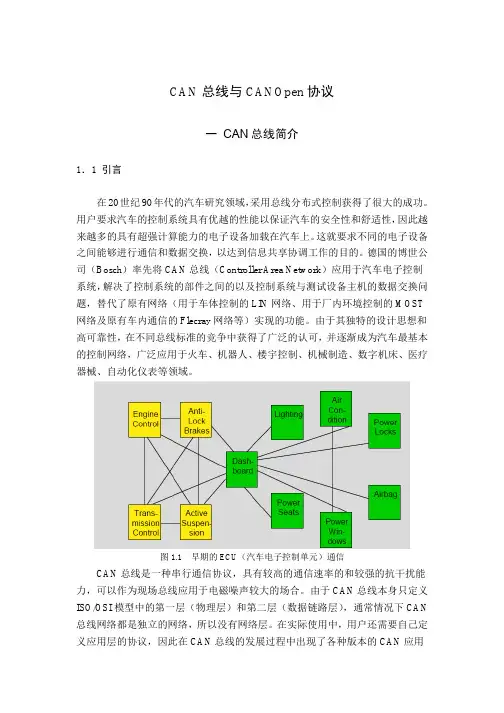 CAN总线与CANopen协议