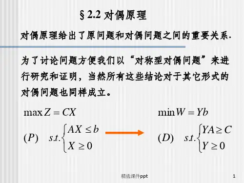 《对偶原理》PPT课件