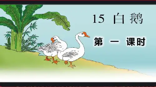 15.白鹅【第1课时】