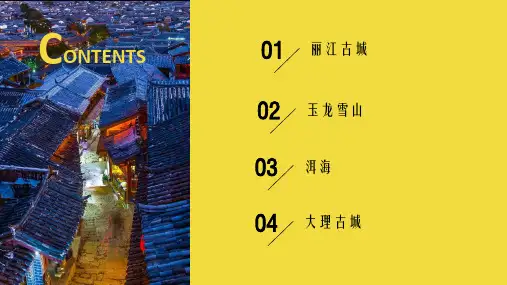亮黄色五一出游记旅游相册动态ppt