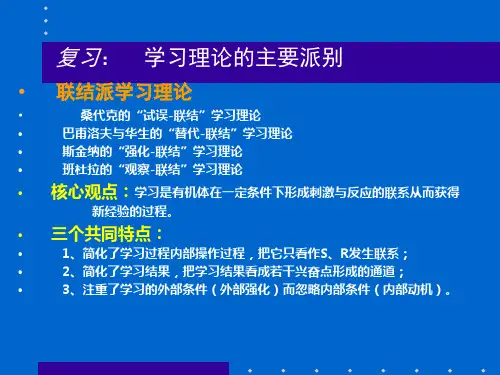 认知派学习理论