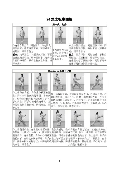 24式太极拳图解