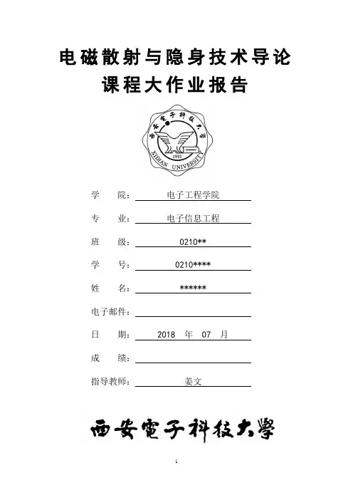电磁散射与隐身技术导论