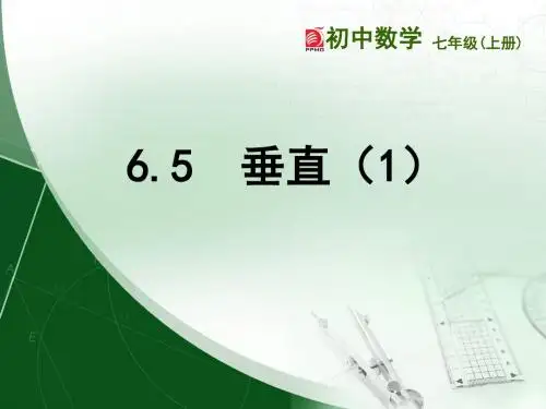 苏科版七年级数学上册6.5《垂直》 课件 (共20张PPT)
