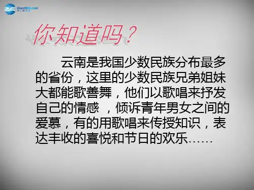《云南的歌会》PPT课件(2)