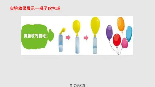 科学实验课—瓶子吹气球PPT课件