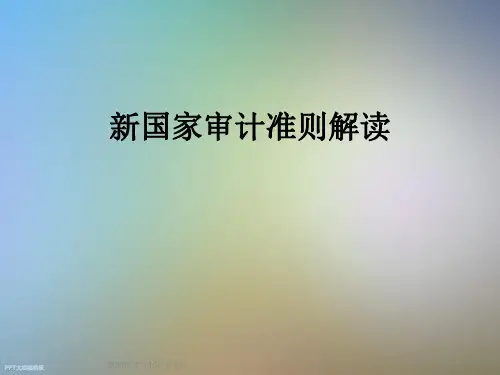 新国家审计准则解读