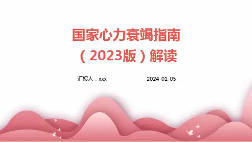 国家心力衰竭指南(2023版)解读PPT课件