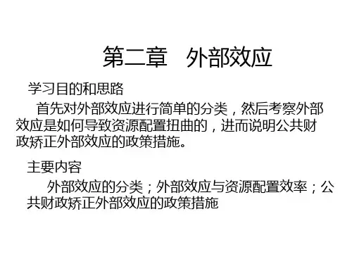 第二章 外部效应