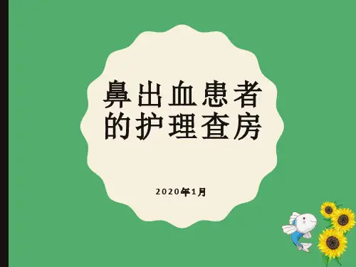 鼻出血护理查房