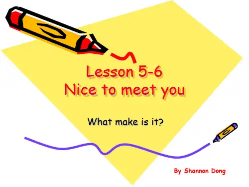 新概念英语第一册Lesson 5-6