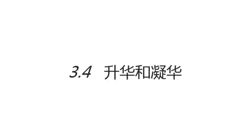 初中物理人教版八年级上册升华和凝华课件