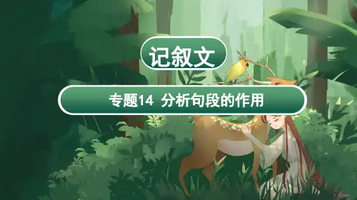 专题14 分析句段的作用(课件)-2024年小升初语文复习讲练测(统编版)