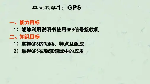 物流信息技术GPSGIS优秀课件