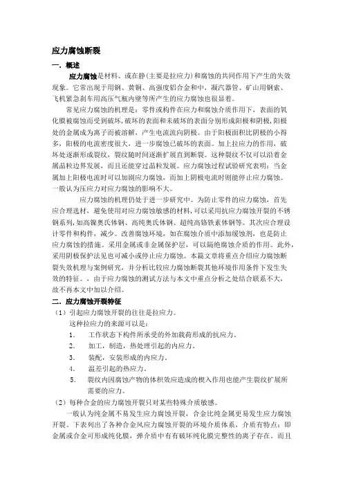 应力腐蚀断裂