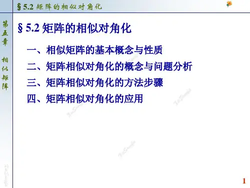 线性代数-矩阵的相似对角化