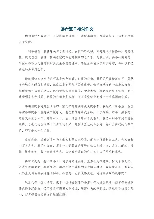 游赤壁羊楼洞作文