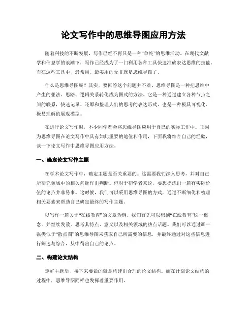 论文写作中的思维导图应用方法