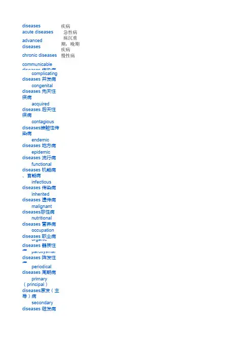 医学词汇